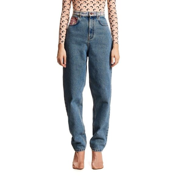 Philosophy Denim - Philosophy Di Lorenzo Serafini Wildflower High-Waisted Jeans US 0 IT 36